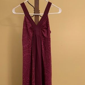 Patagonia Corrine V-Neck Magenta/Floral Dress, S